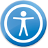 iOS accessibility logo