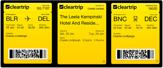 cleartrip passbook