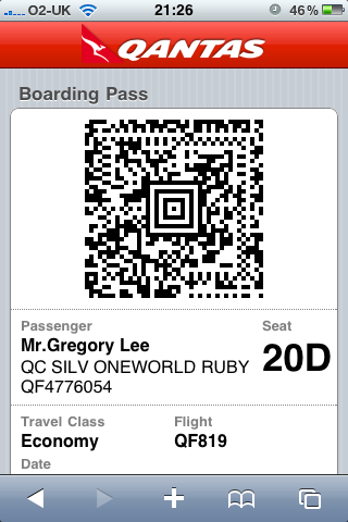 mobile boarding pass